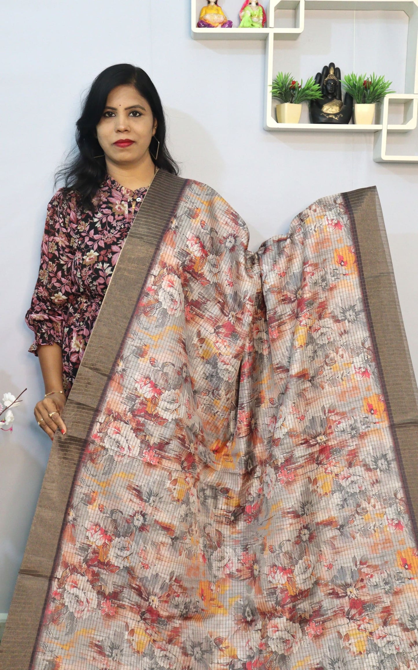 Semi Tusser Silk saree
