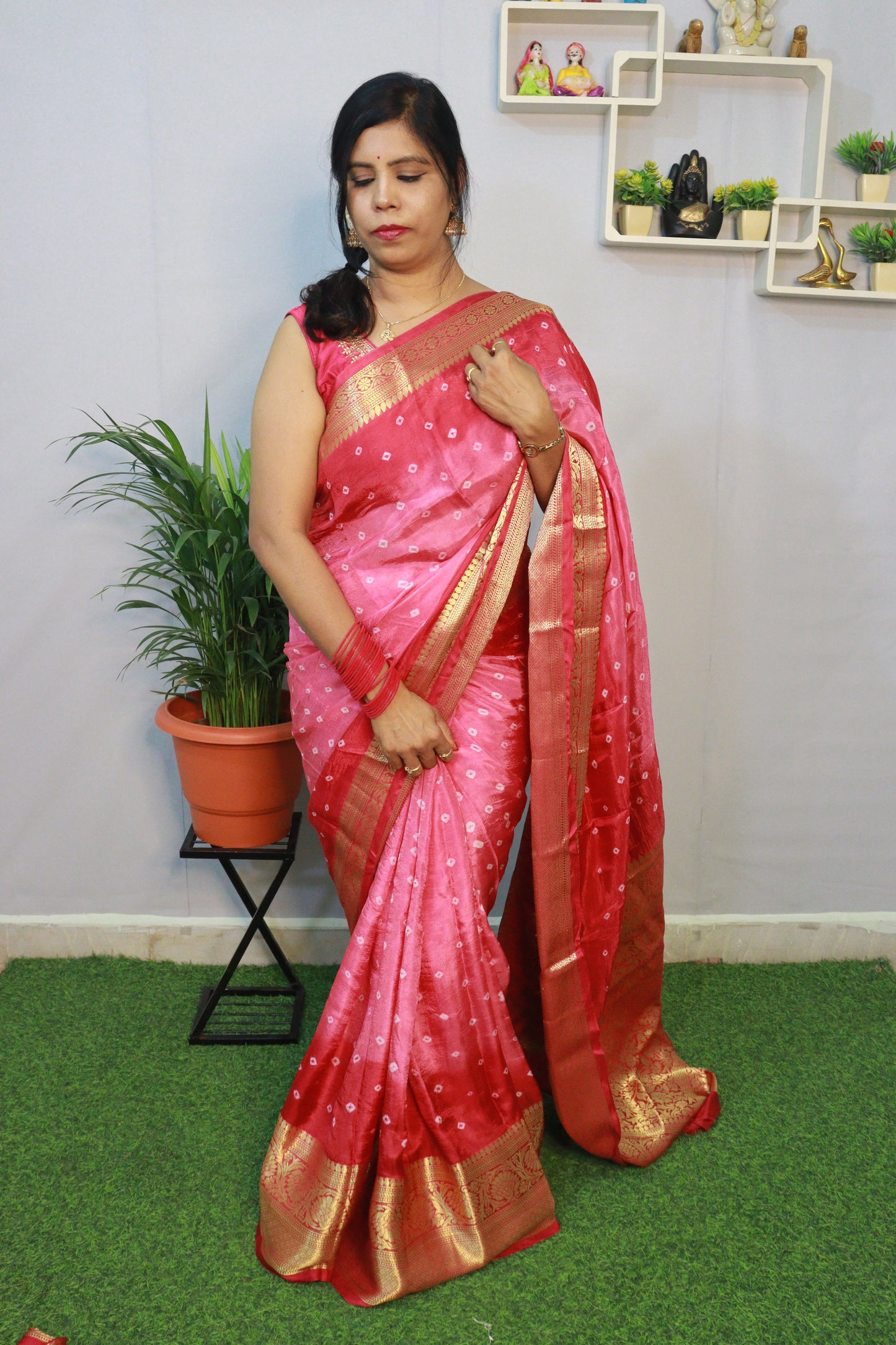 KANCHIVARAM BANDHINI SAREEđź’—
