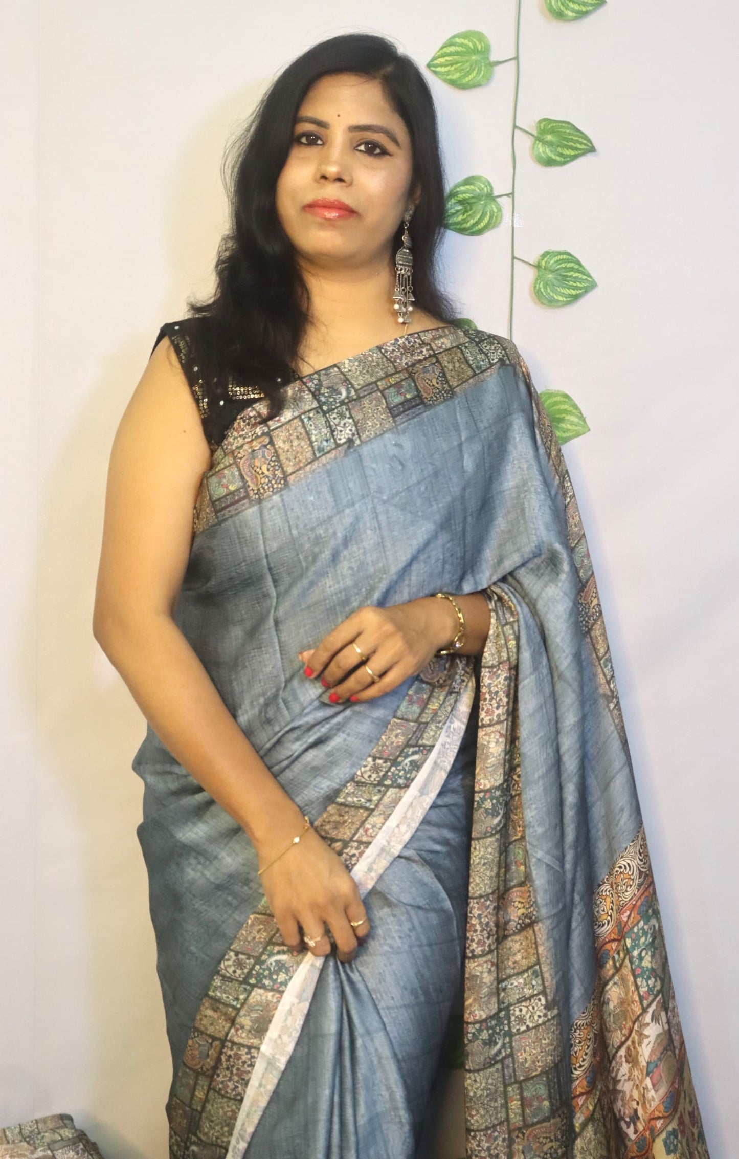 Beautiful cursh kalamkari sarees