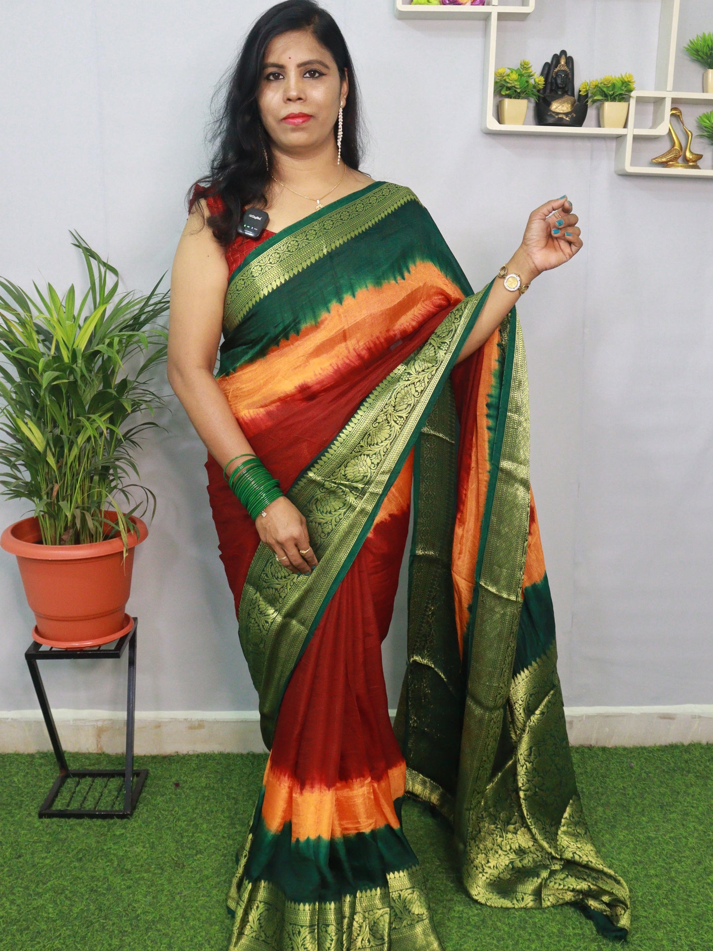 KANCHIVARAM MULTI COLOUR SAREE
