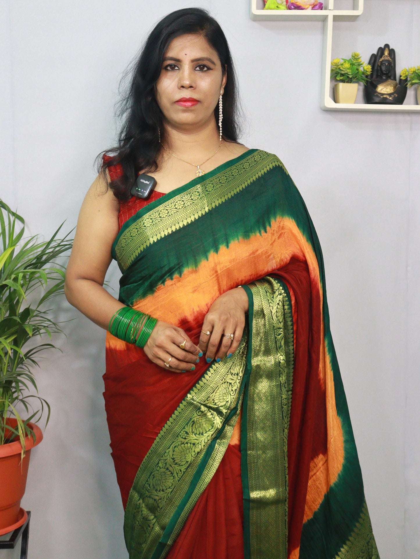 KANCHIVARAM MULTI COLOUR SAREE