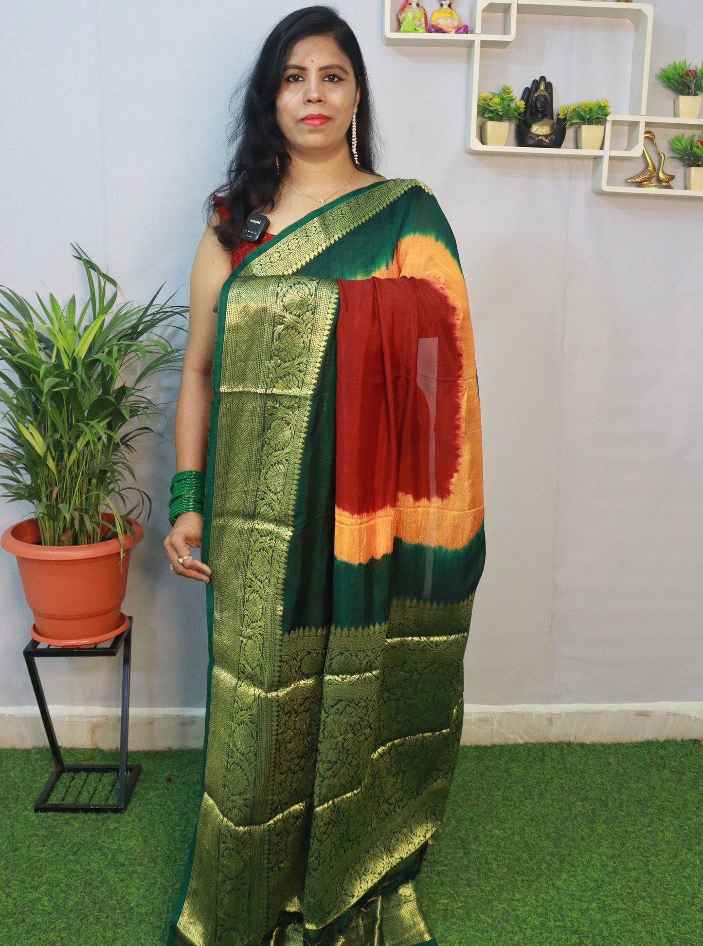 KANCHIVARAM MULTI COLOUR SAREE