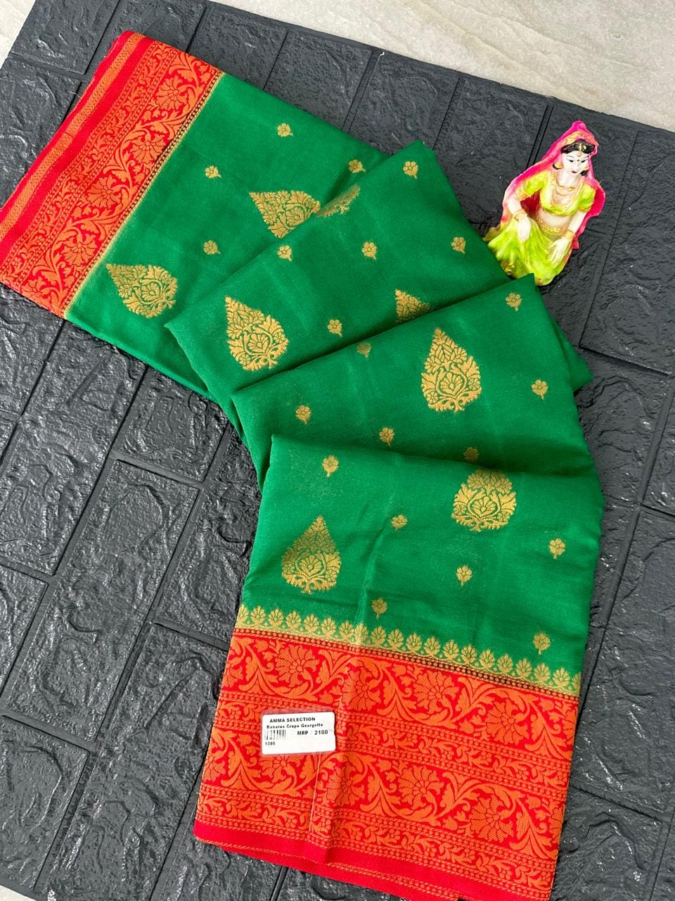 Banaras crape Georgette Sarees