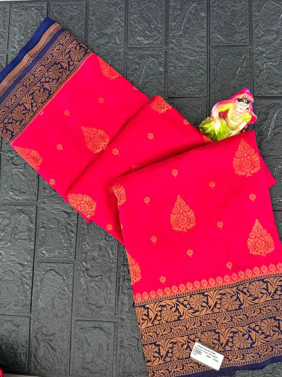 Banaras crape Georgette Sarees
