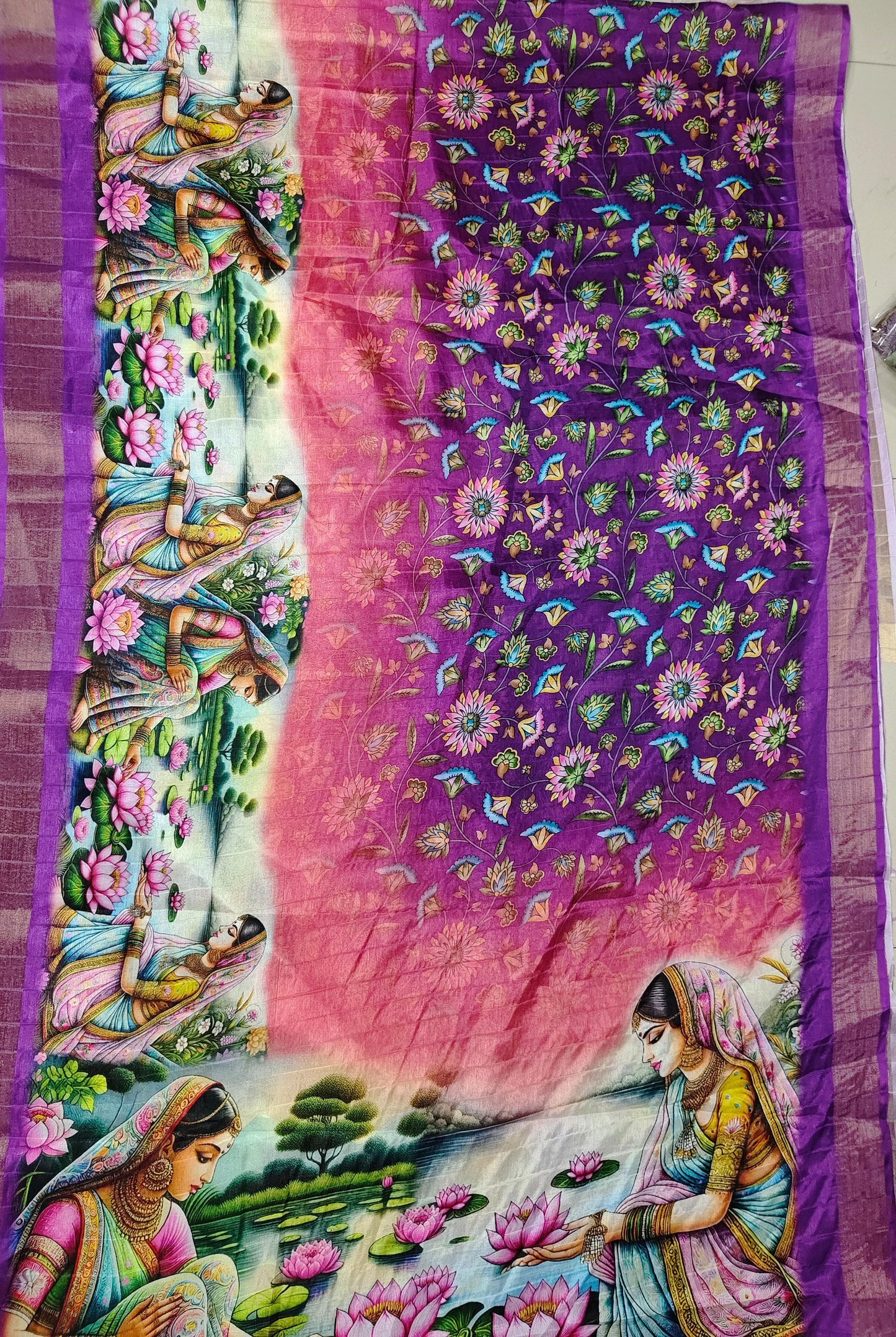 EXCLUSIVE SEMI TUSSER SILK SAREE