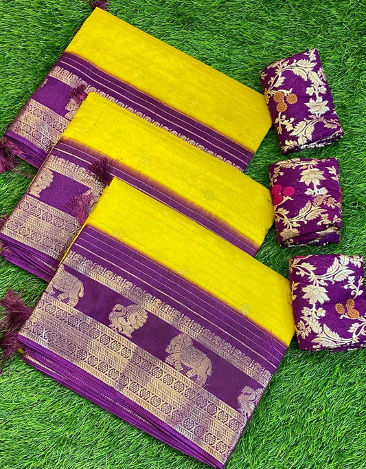 EXCLUSIVE GADWAL SILK SAREE 💛