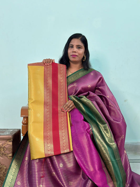 EXCLUISVE RUDRAKSHA PATTU SAREE