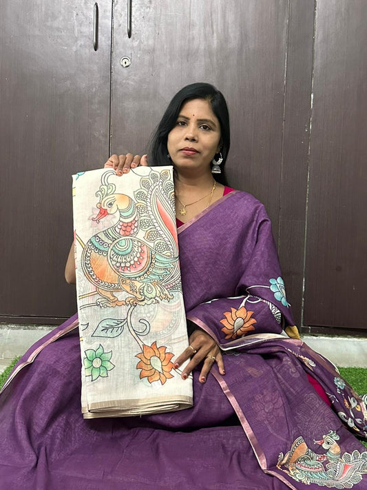 Exclusive Pure Lenin Saree