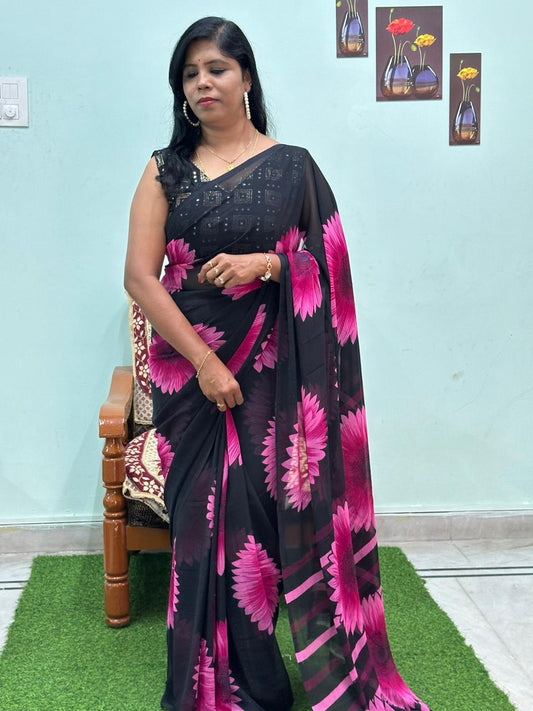 Exclusive Casual Wear Georgette Saree