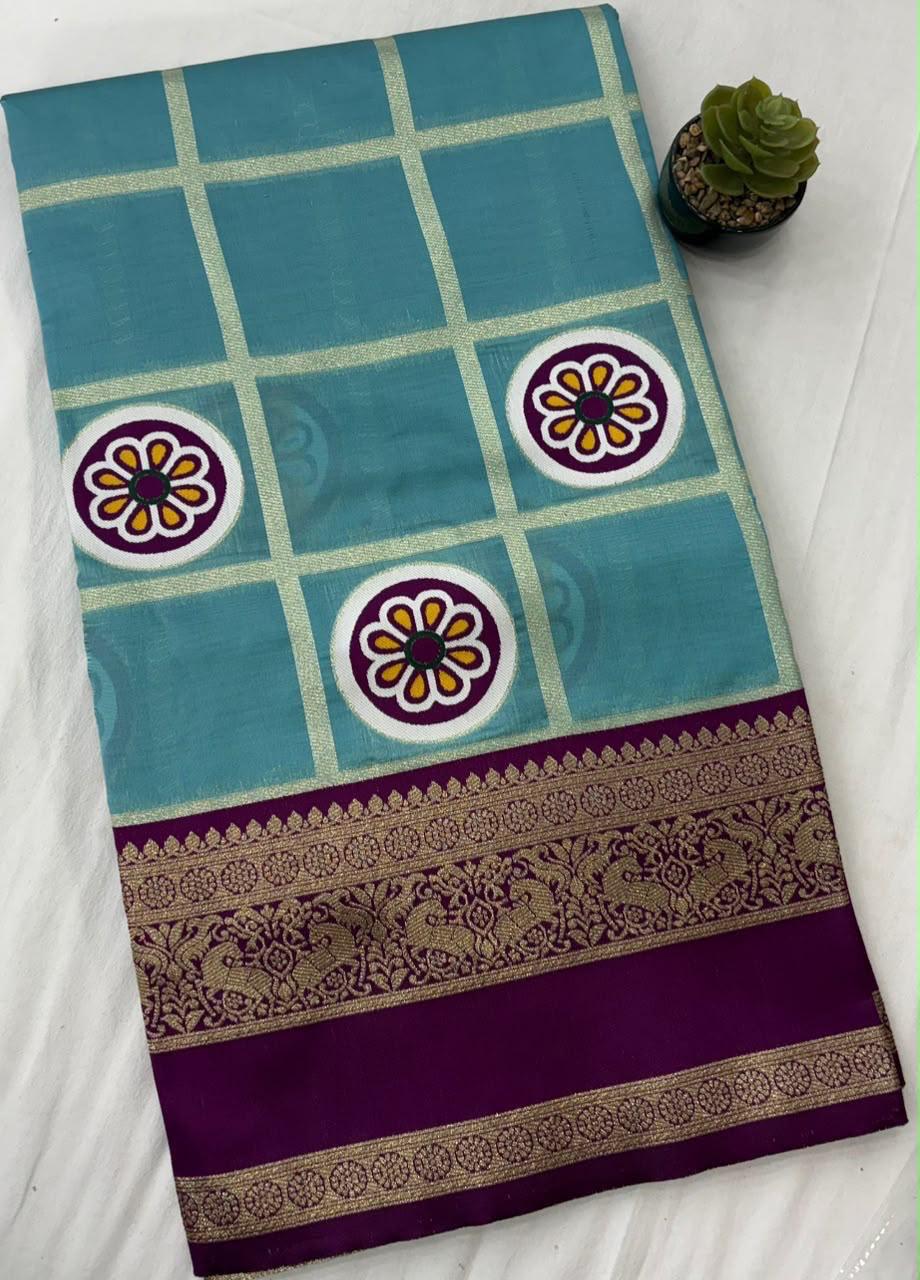 Gadwal Vintage semi pattu