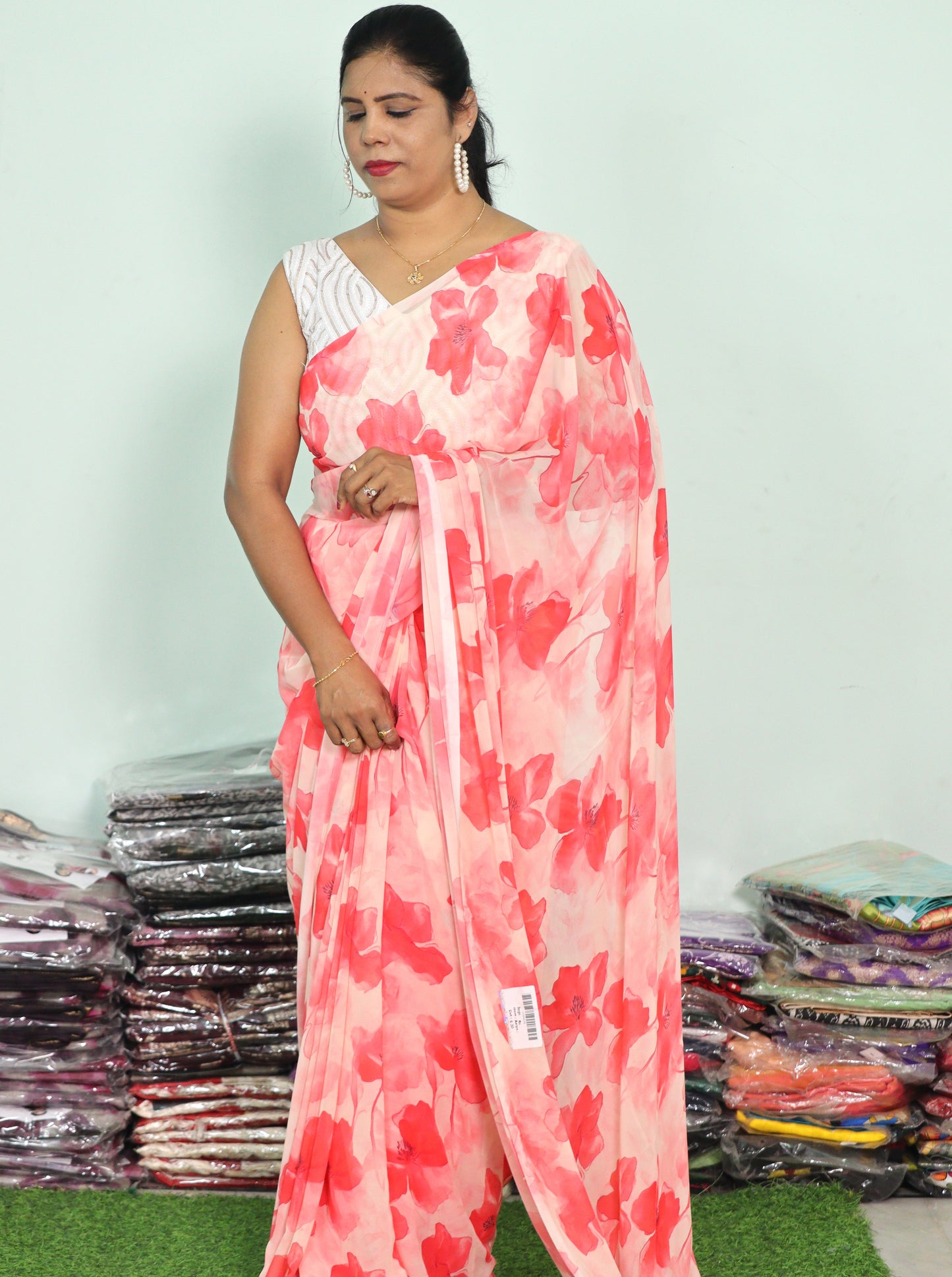 EXCLUISVE GEORGETTE DESIGNER SAREE