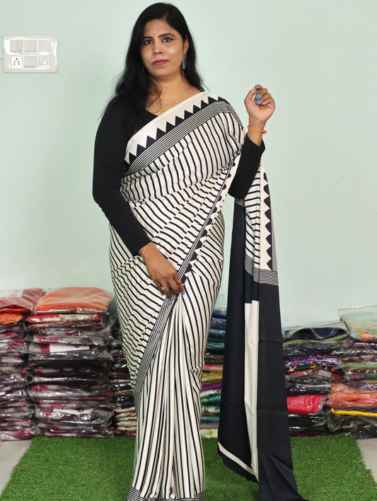 EXCLUSIVE CRAPE SILK SAREE