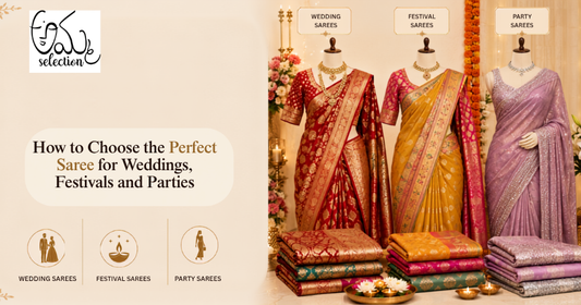 How to Choose the Perfect Saree for Weddings, Festivals and Parties