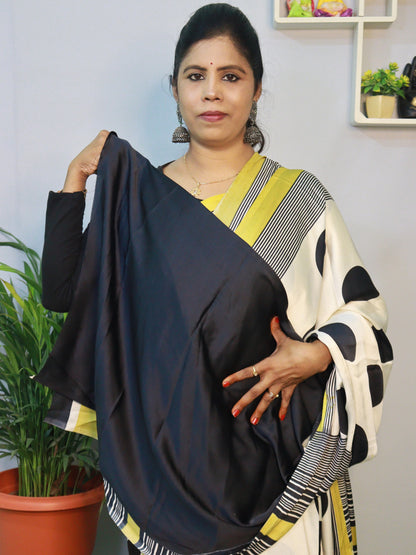 EXCLUSIVE PURE  CRAPE SILK SAREE