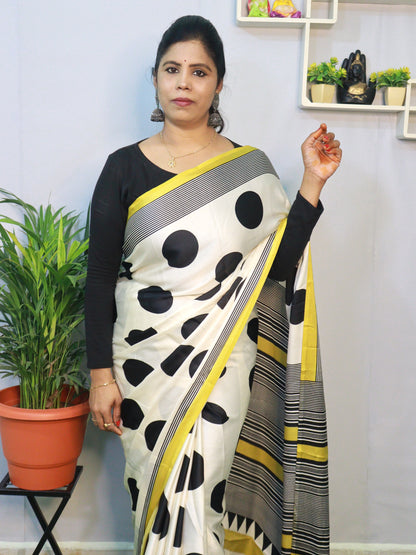 EXCLUSIVE PURE  CRAPE SILK SAREE