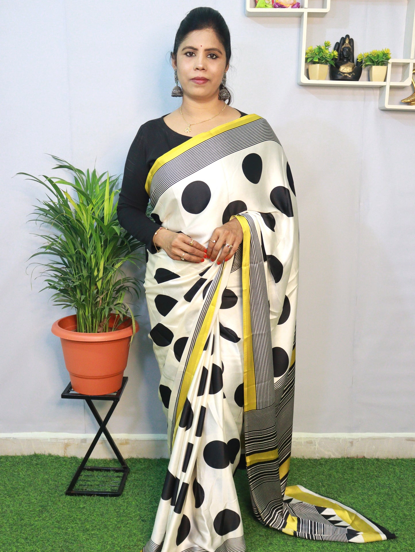 EXCLUSIVE PURE  CRAPE SILK SAREE
