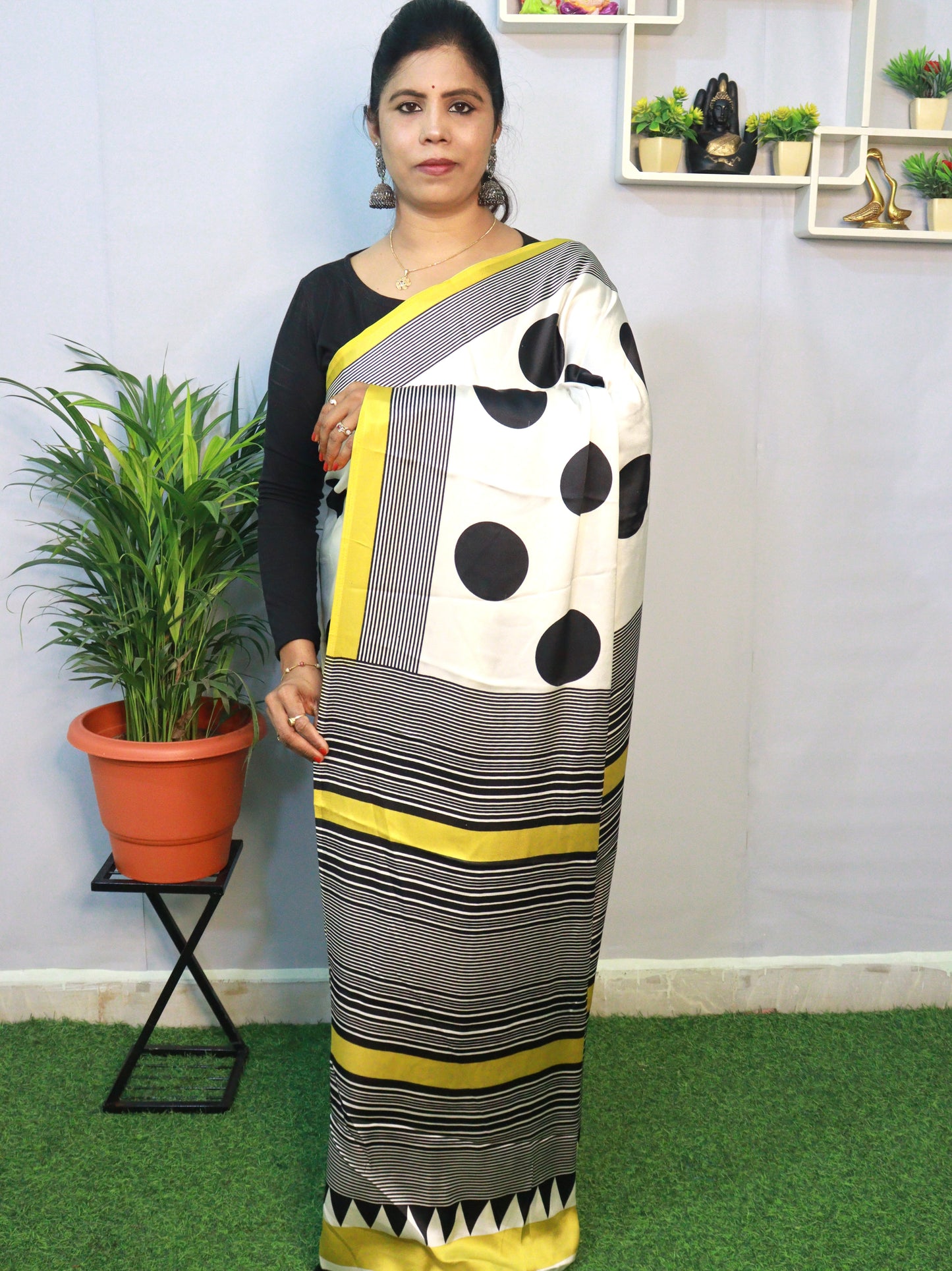 EXCLUSIVE PURE  CRAPE SILK SAREE