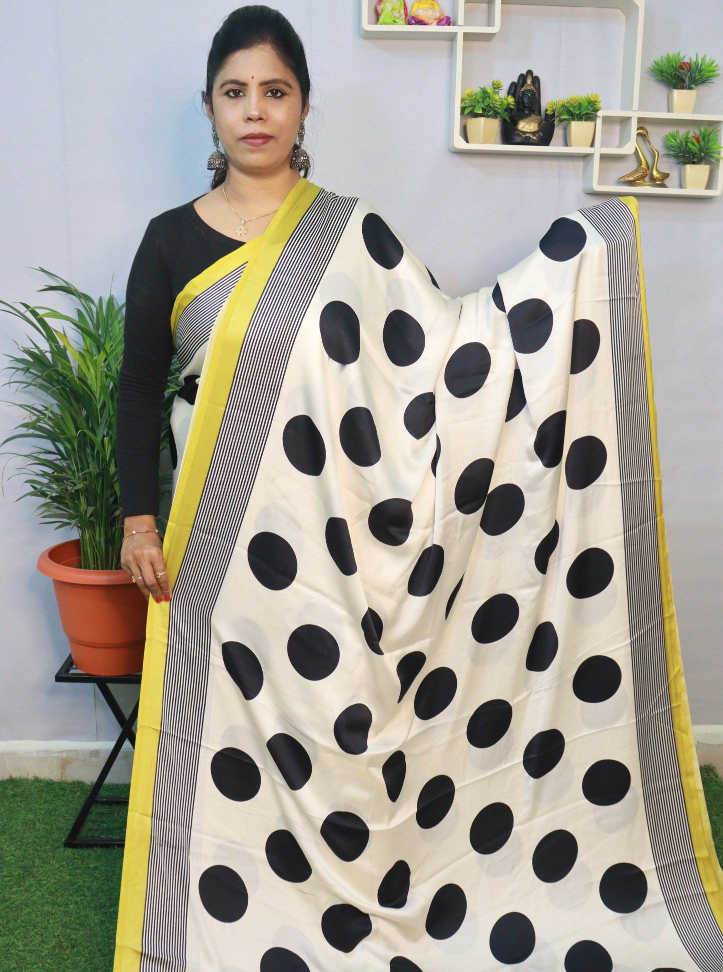 EXCLUSIVE PURE  CRAPE SILK SAREE