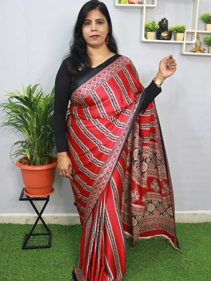 PURE CRAPE SILK SAREE
