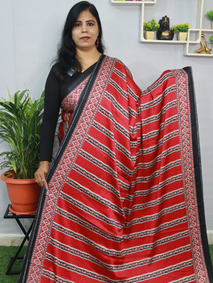 PURE CRAPE SILK SAREE