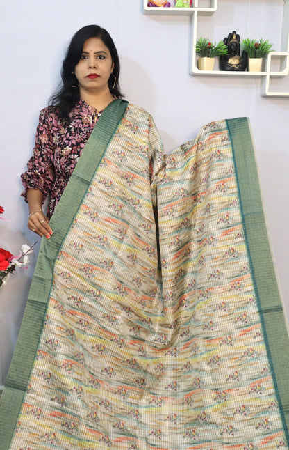 Semi Tusser Silk saree