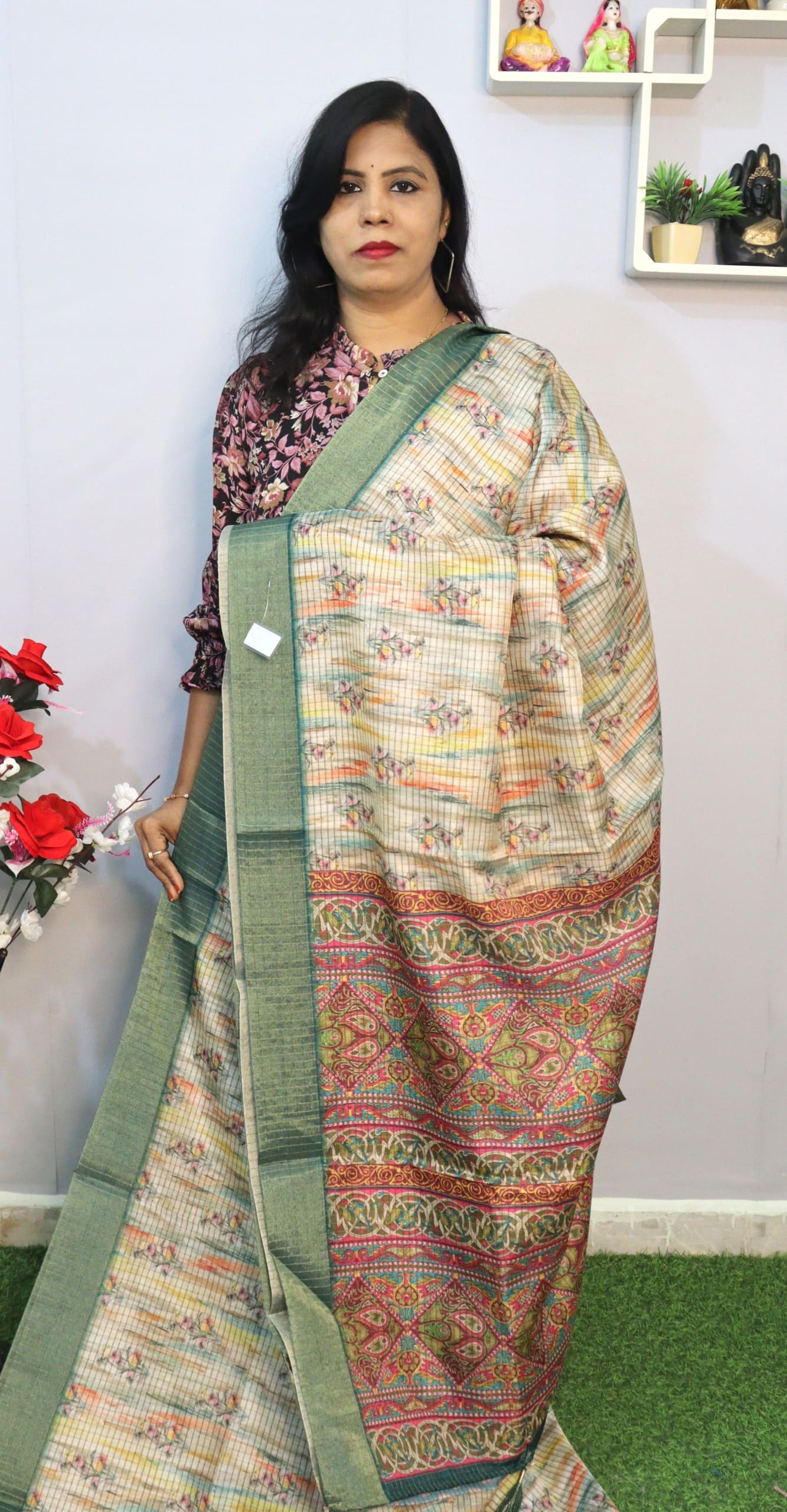 Semi Tusser Silk saree