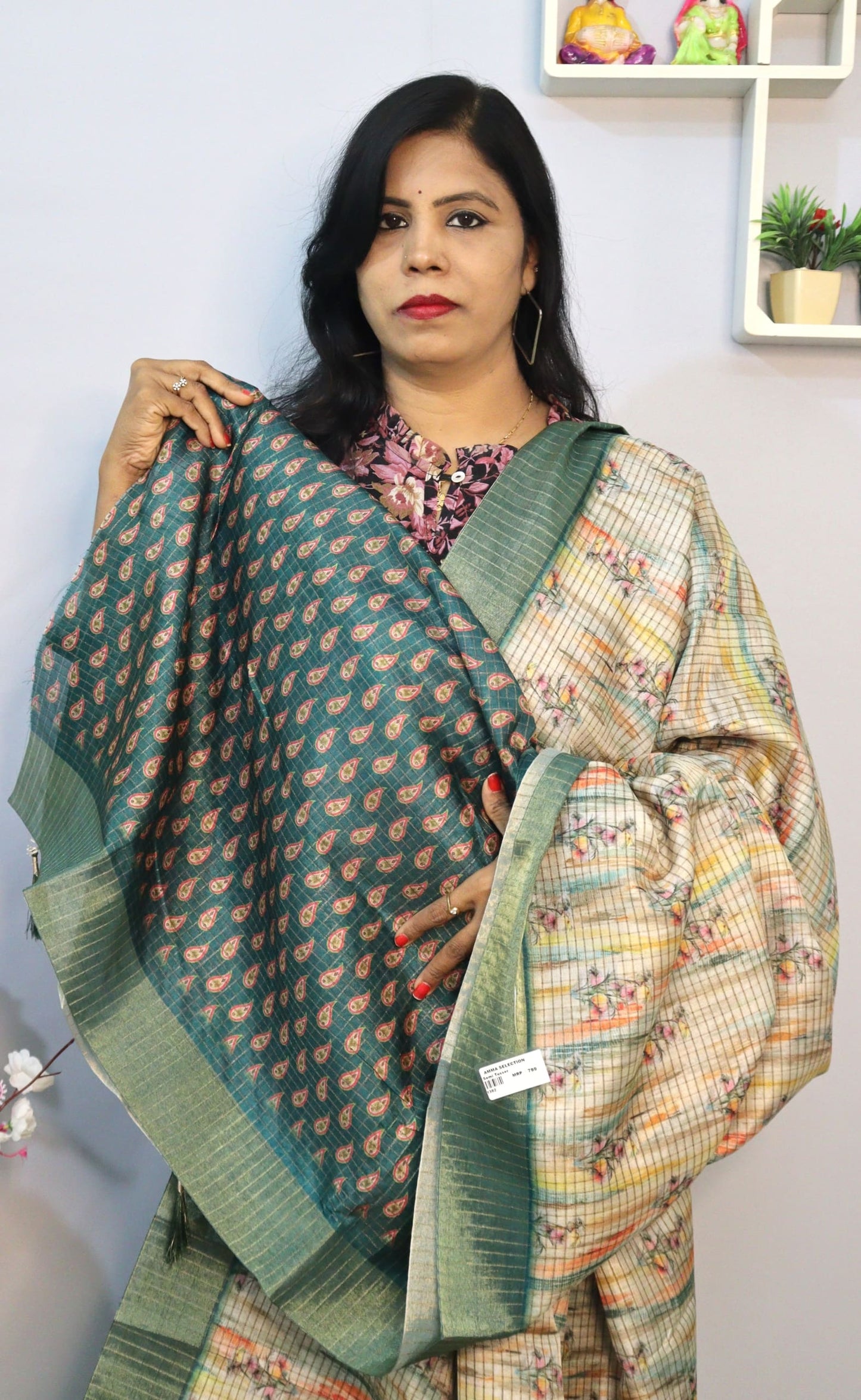 Semi Tusser Silk saree