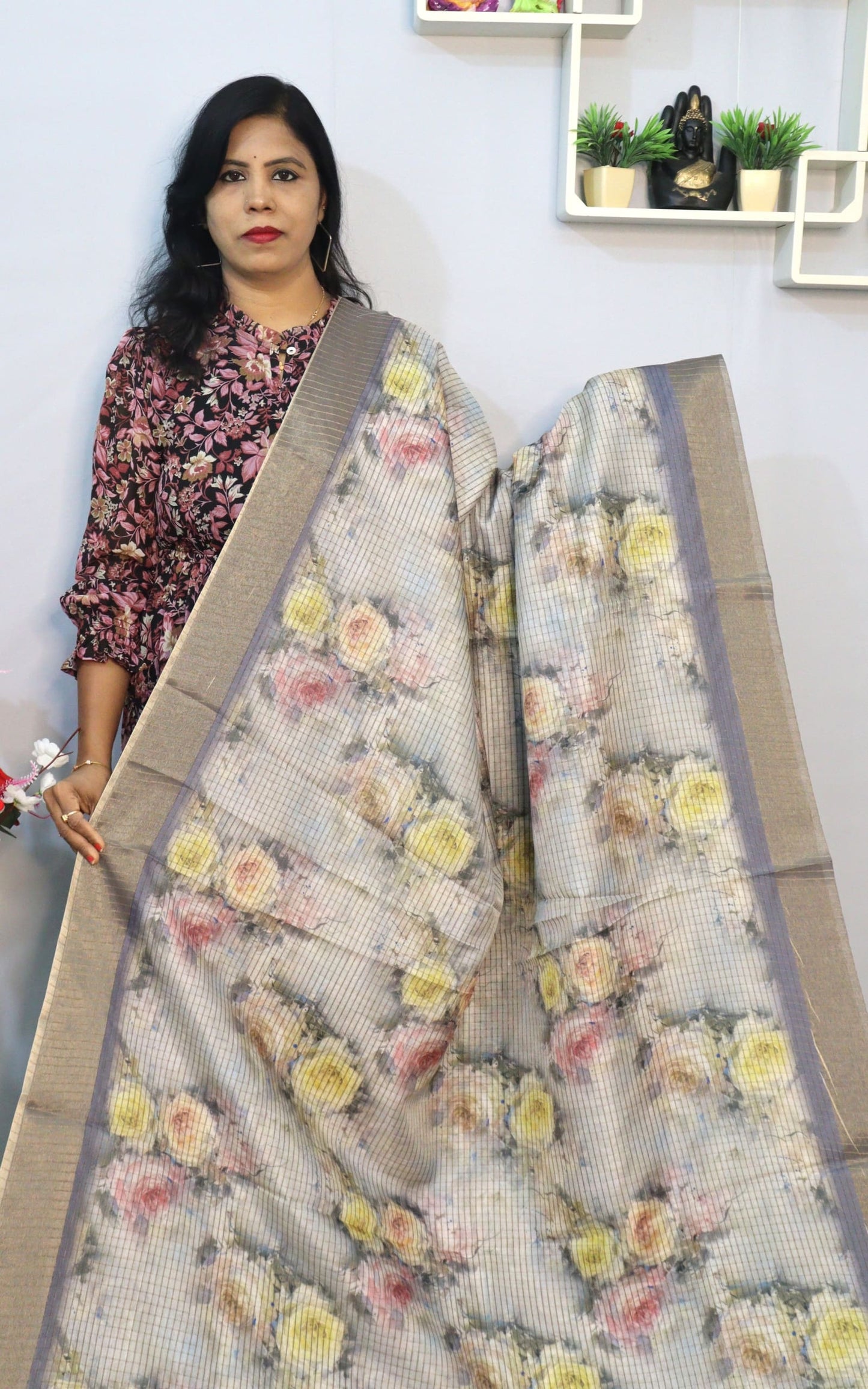 Semi Tusser Silk saree