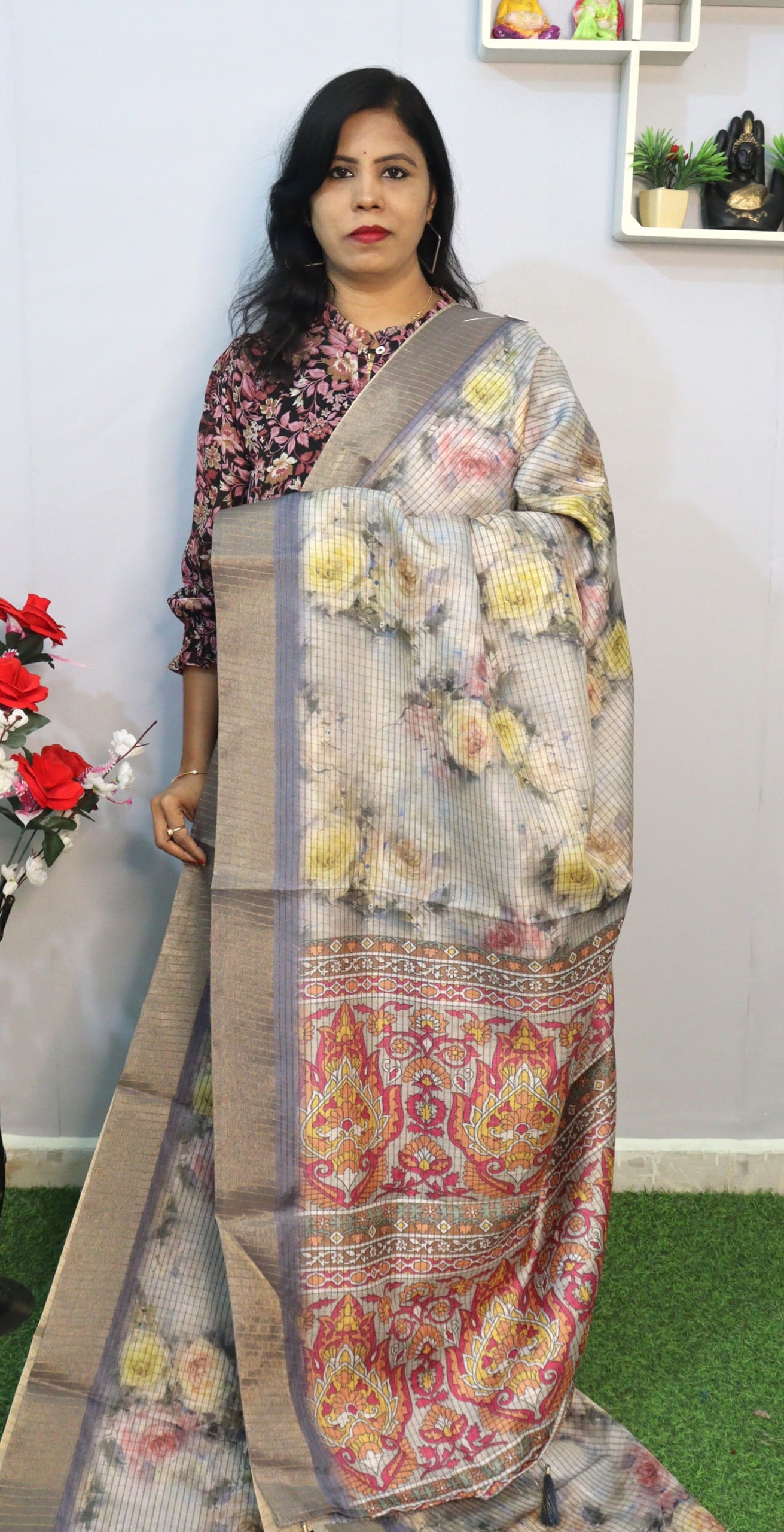 Semi Tusser Silk saree