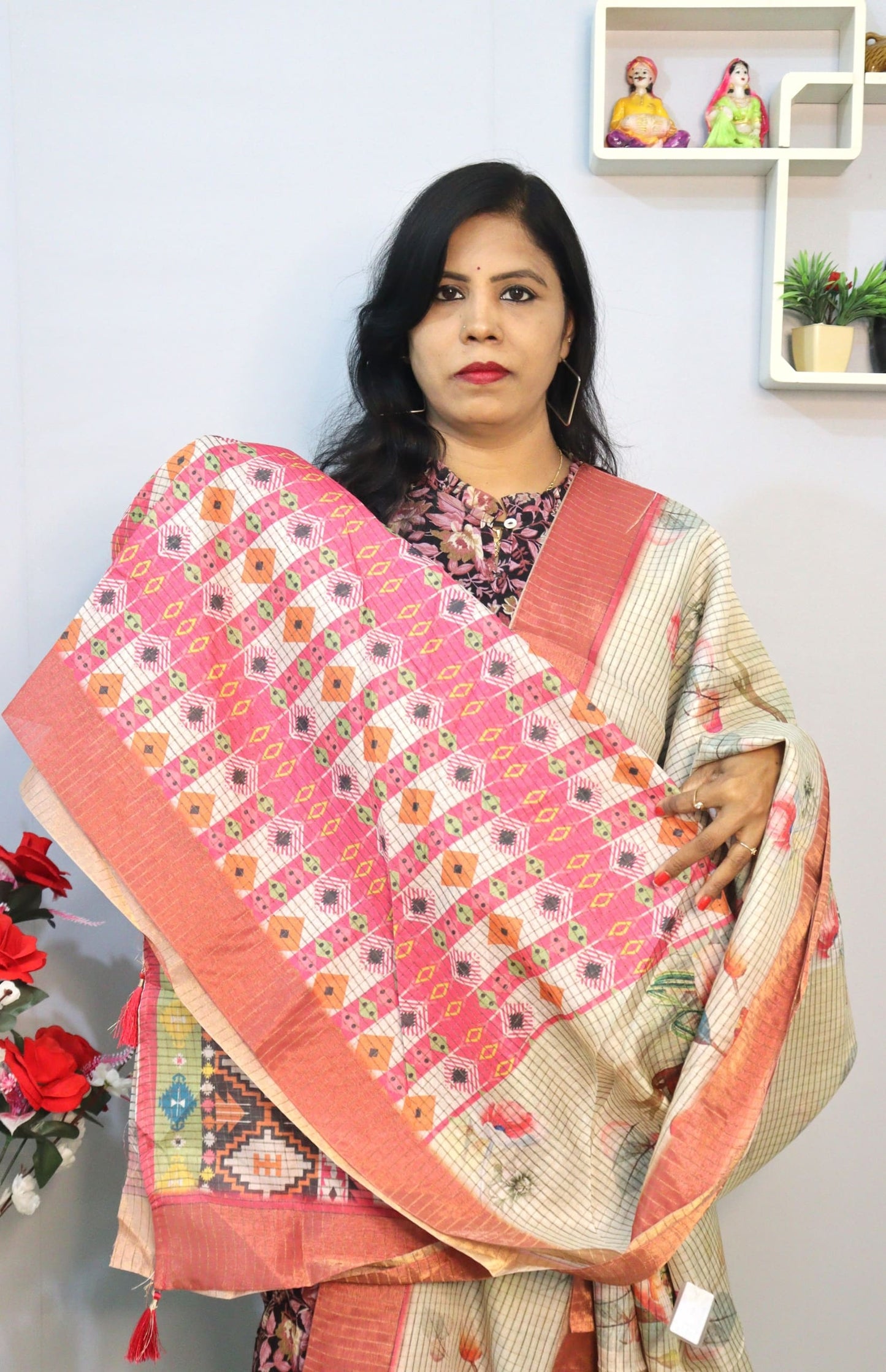 Semi Tusser Silk saree