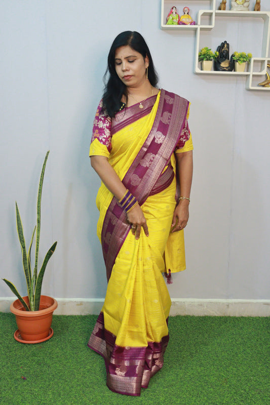 EXCLUSIVE GADWAL SILK SAREE 💛