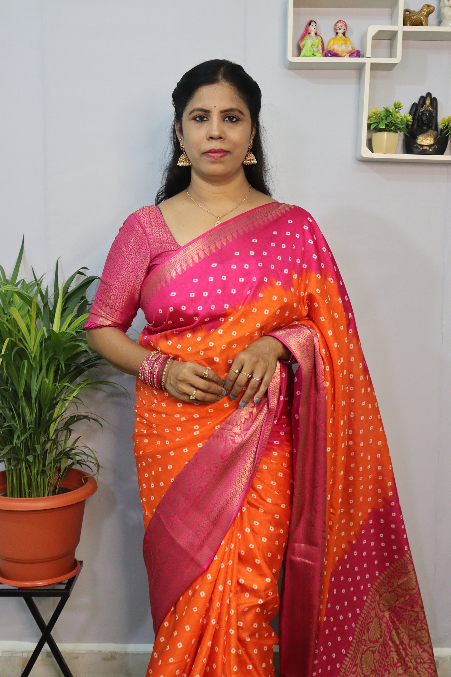 EXCLUSIVE JAIPUR BANDHINI SILK SAREES