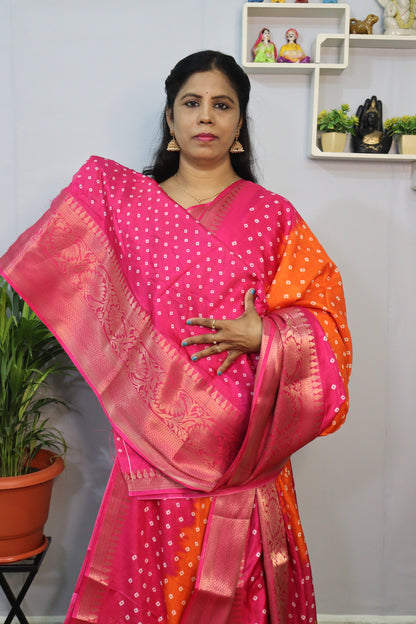 EXCLUSIVE JAIPUR BANDHINI SILK SAREES
