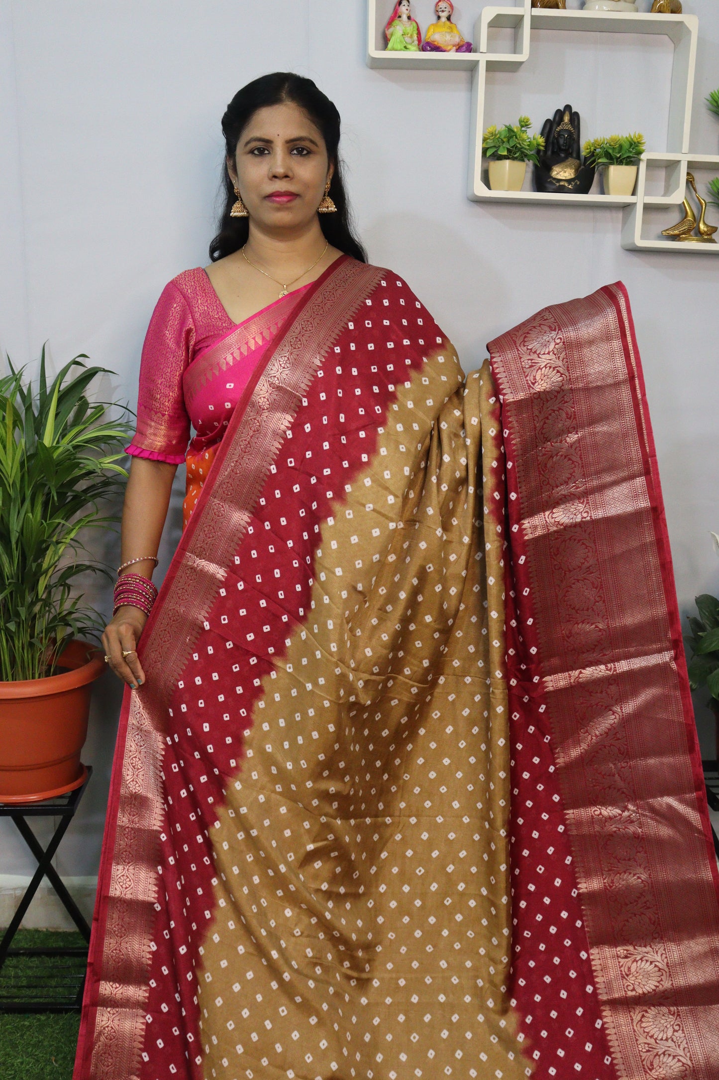 EXCLUSIVE JAIPUR BANDHINI SILK SAREES