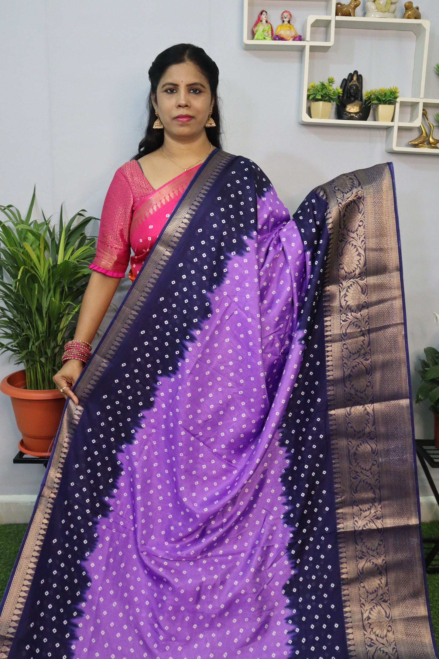EXCLUSIVE JAIPUR BANDHINI SILK SAREES