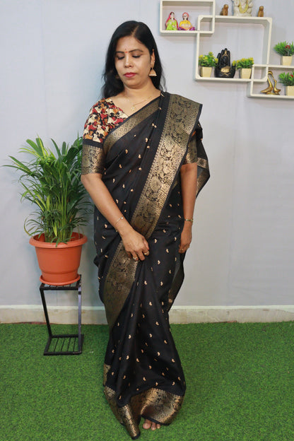 DOLA SILK WITH KANCHI BORDER SAREE
