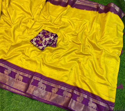 EXCLUSIVE GADWAL SILK SAREE 💛