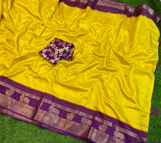 EXCLUSIVE GADWAL SILK SAREE 💛