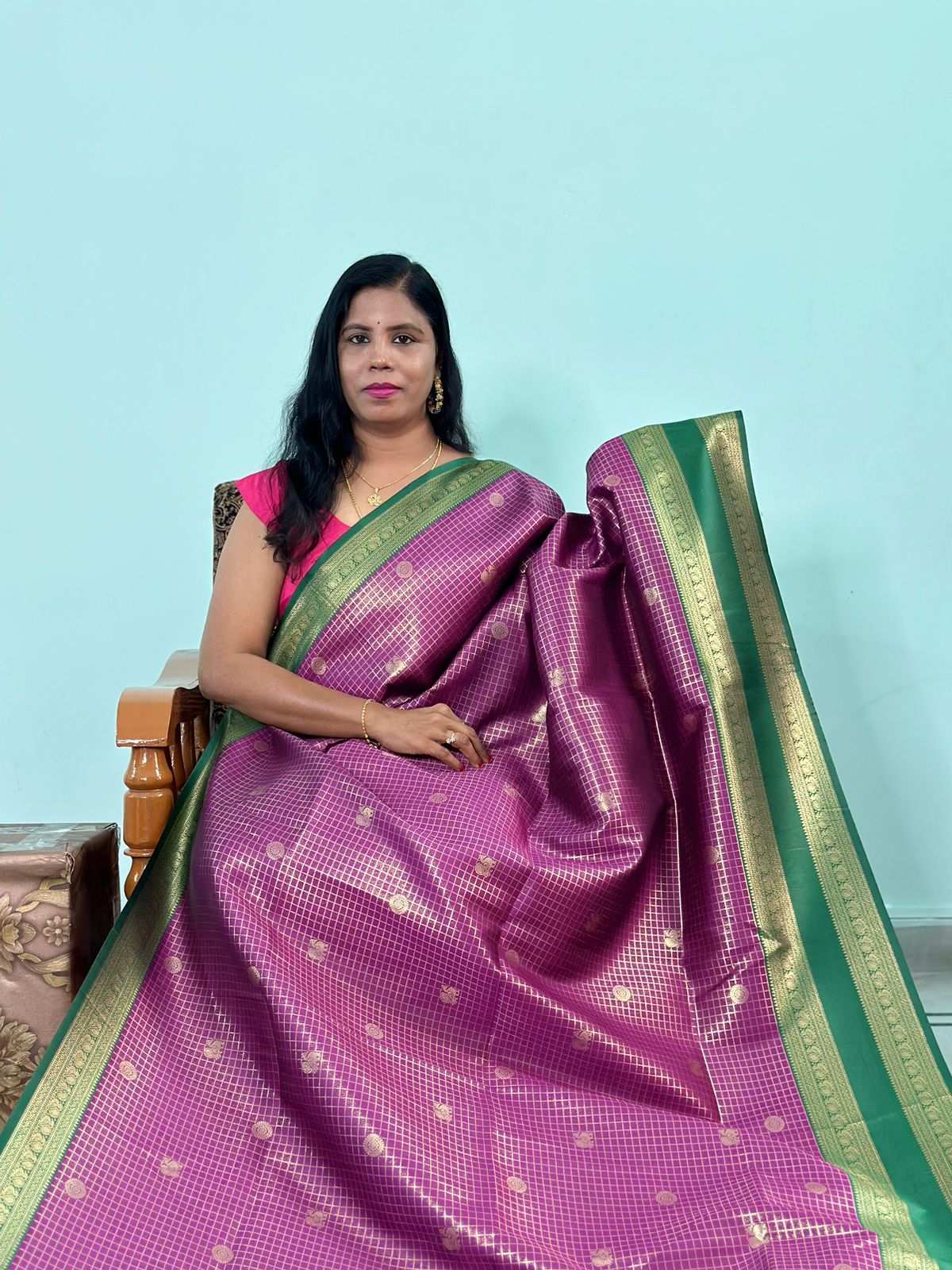 EXCLUISVE RUDRAKSHA PATTU SAREE