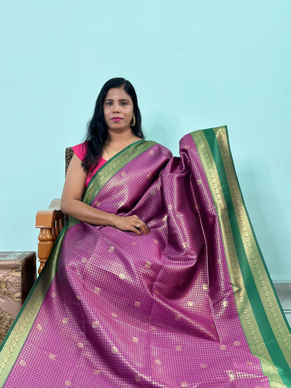 EXCLUISVE RUDRAKSHA PATTU SAREE