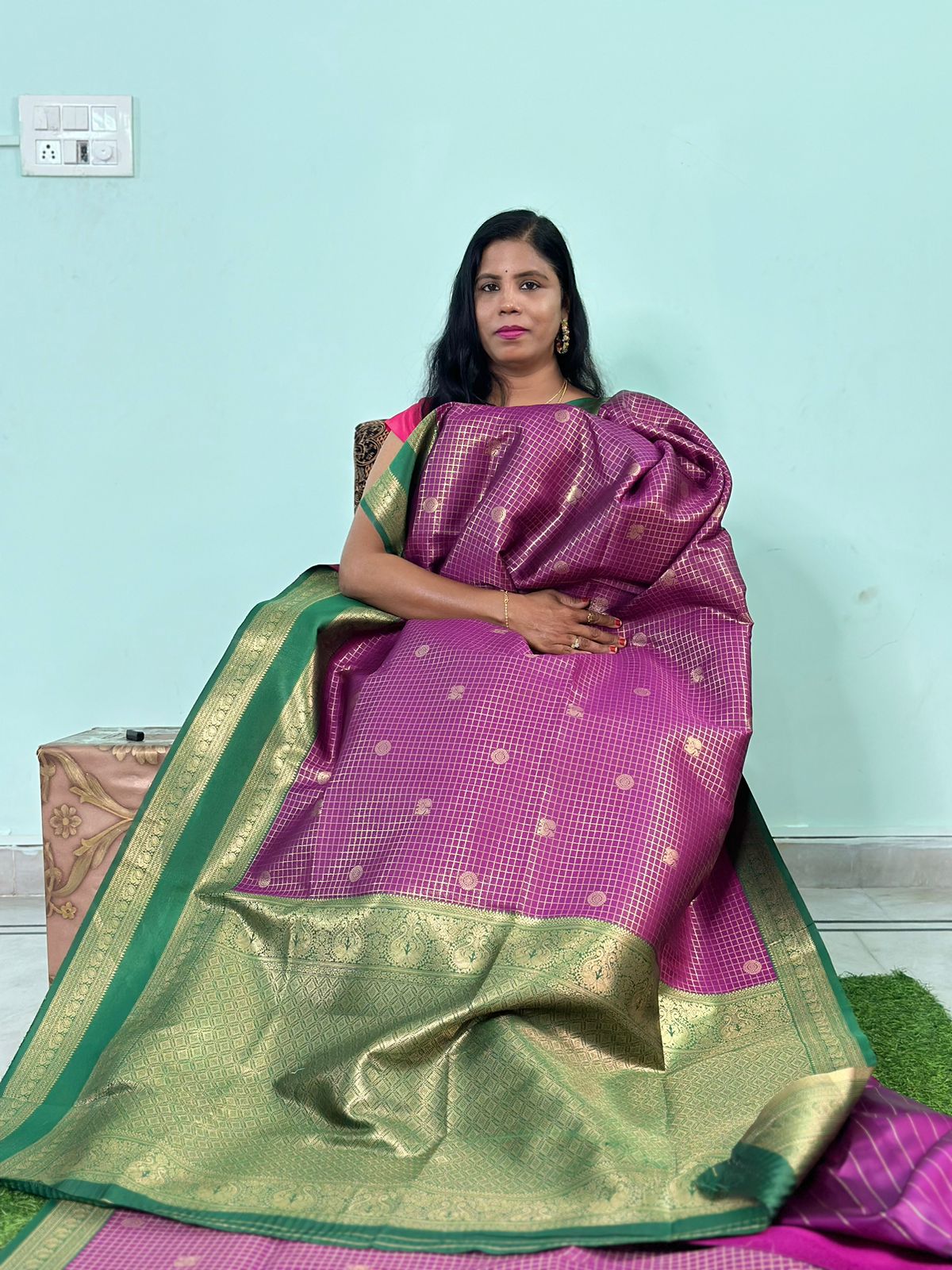 EXCLUISVE RUDRAKSHA PATTU SAREE