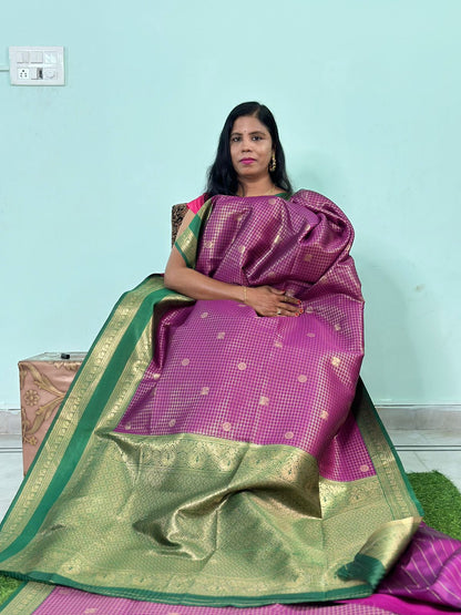 EXCLUISVE RUDRAKSHA PATTU SAREE