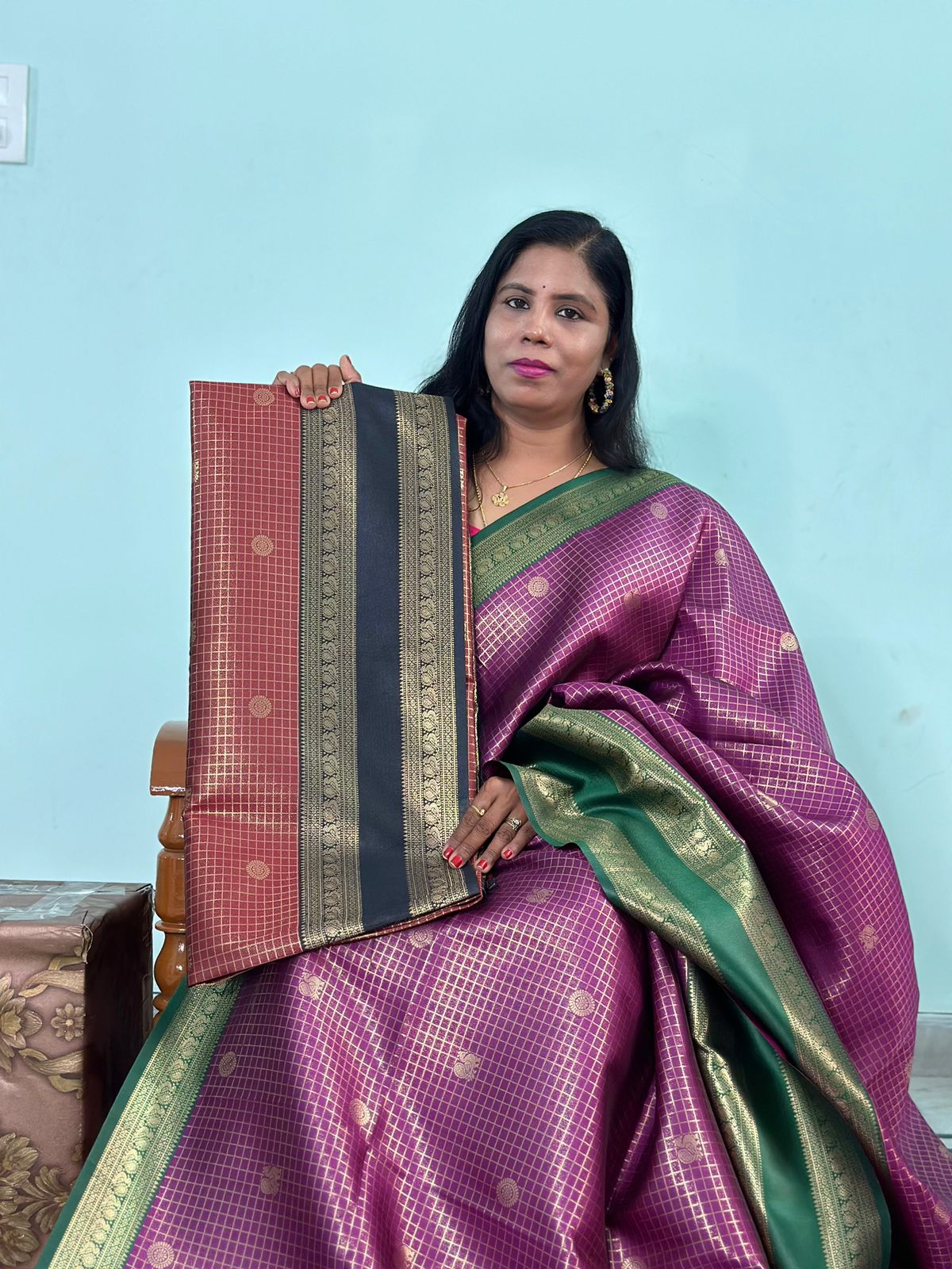 EXCLUISVE RUDRAKSHA PATTU SAREE