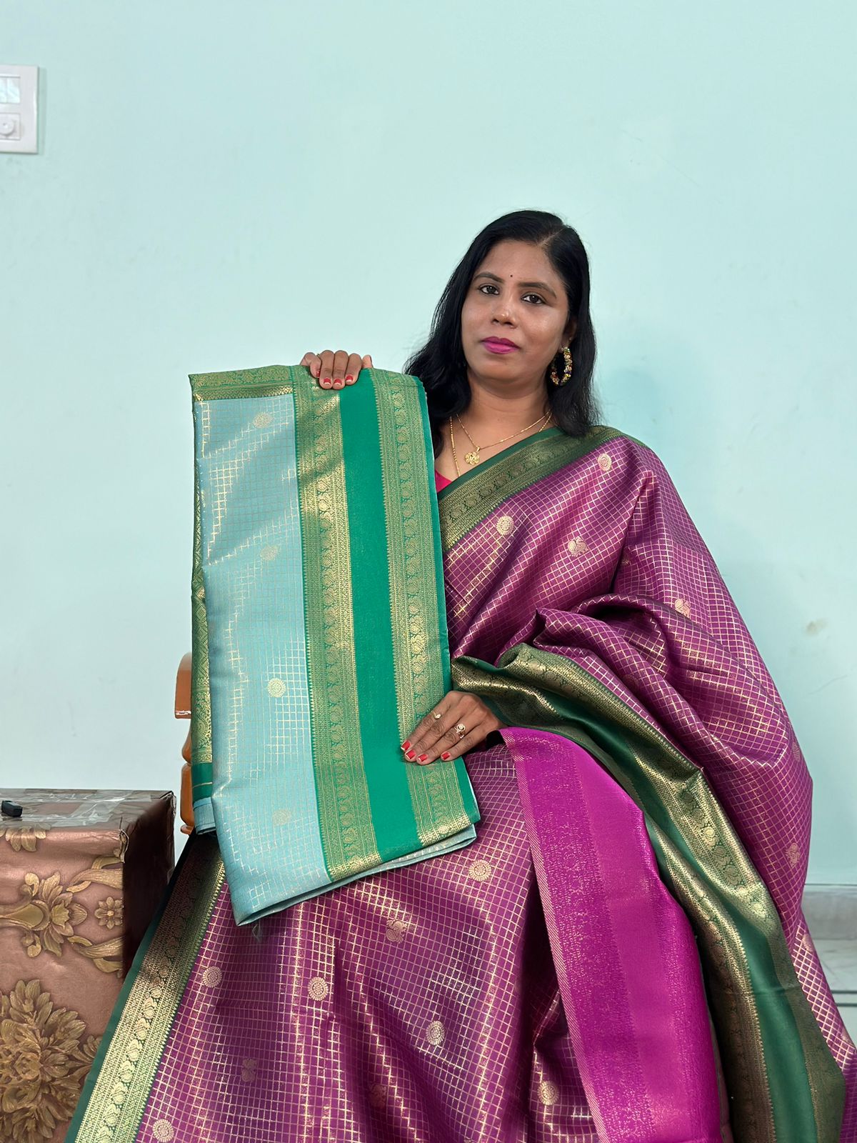 EXCLUISVE RUDRAKSHA PATTU SAREE