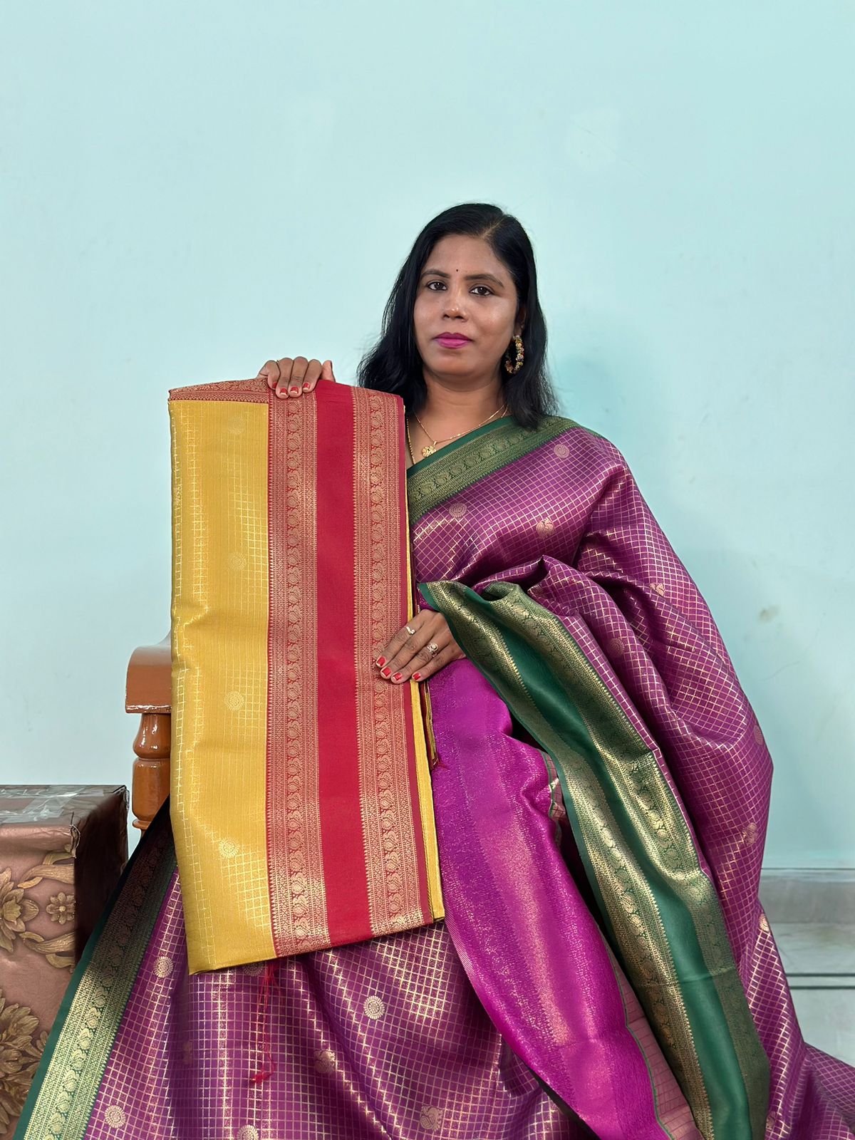 EXCLUISVE RUDRAKSHA PATTU SAREE