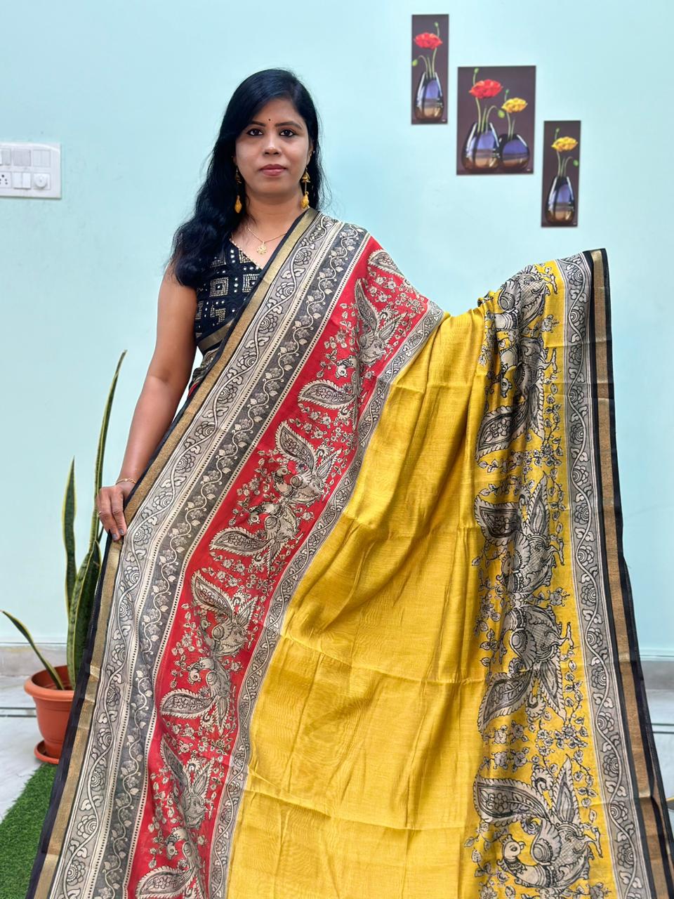 Exclusive Maheshwari Silk Saree💛🖤