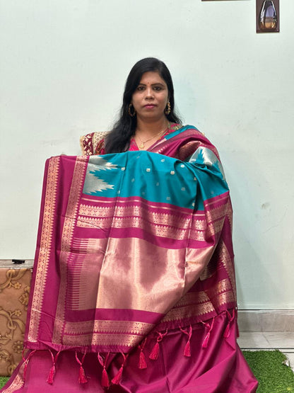 Exclusive Gadwall Semi Pattu Saree