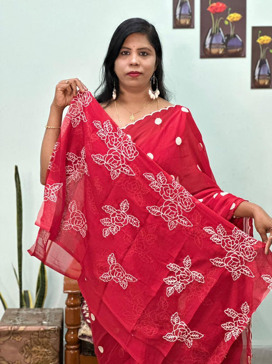 Exclusive Crape Organza Saree❤️