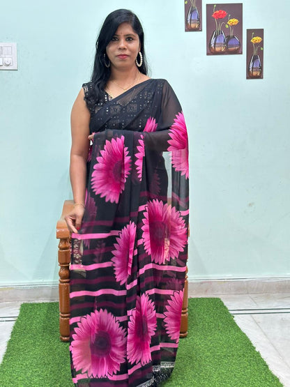 Exclusive Casual Wear Georgette Saree