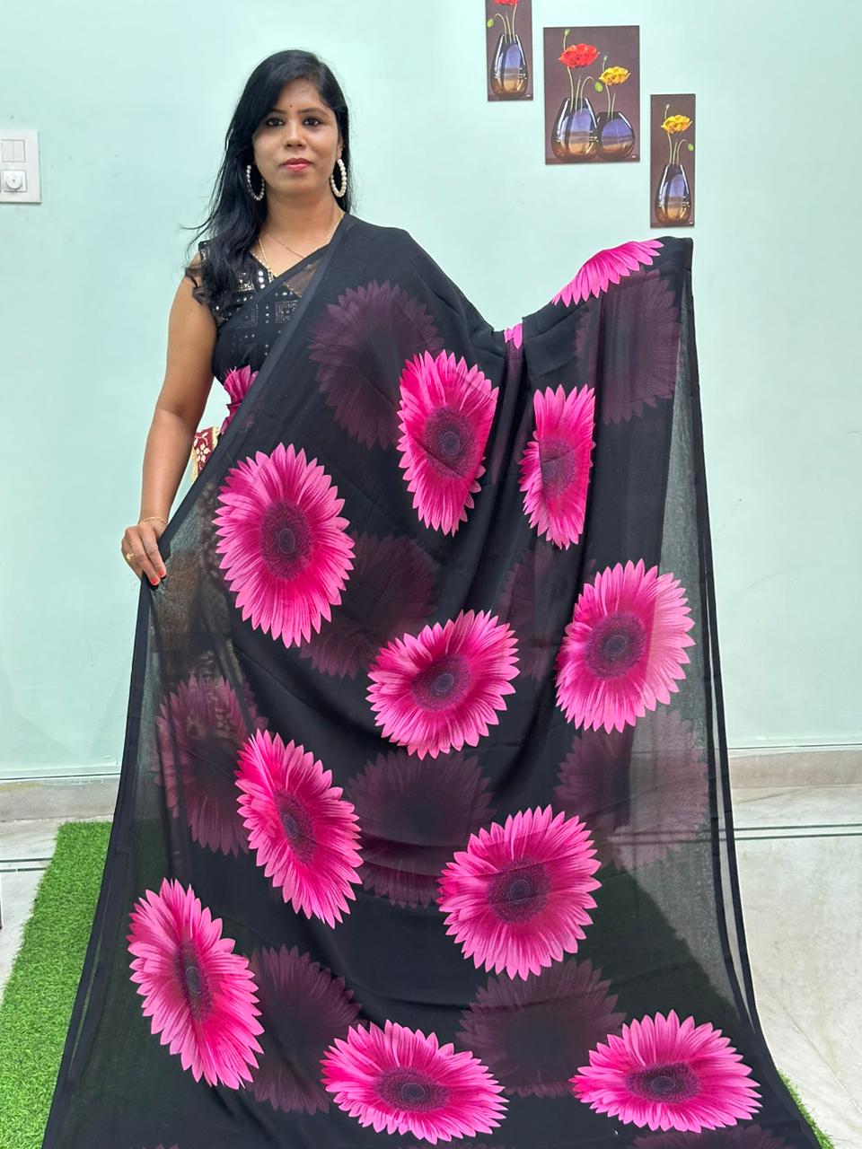 Exclusive Casual Wear Georgette Saree